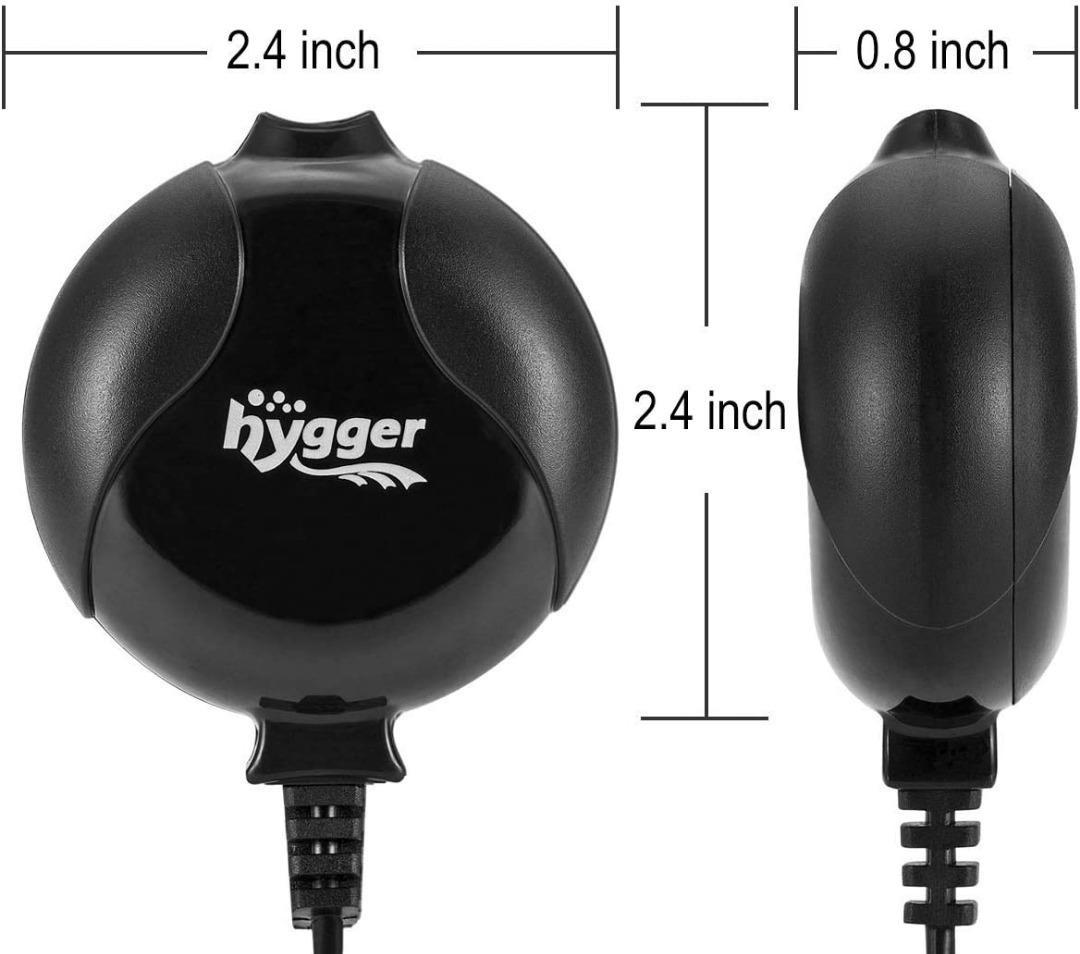 [1784] hygger Quiet Mini Air Pump for Aquarium 1.5 Watt Oxygen Fish Air