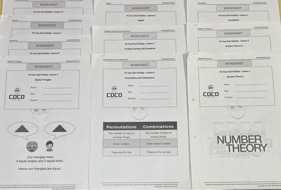 Coco Education P4 P5 P6 Sec 1 Math Olympiad MO Mathematics Primary 4 5 6 \/ RIMPWC NMOS SMOPS ...