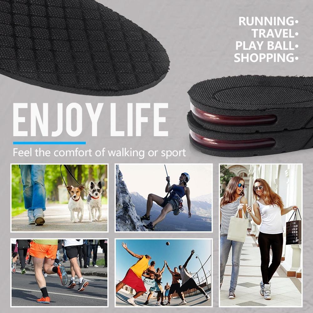 3-5cm Height Increase Insole With Air Cushion Height Lift Adjustable ...
