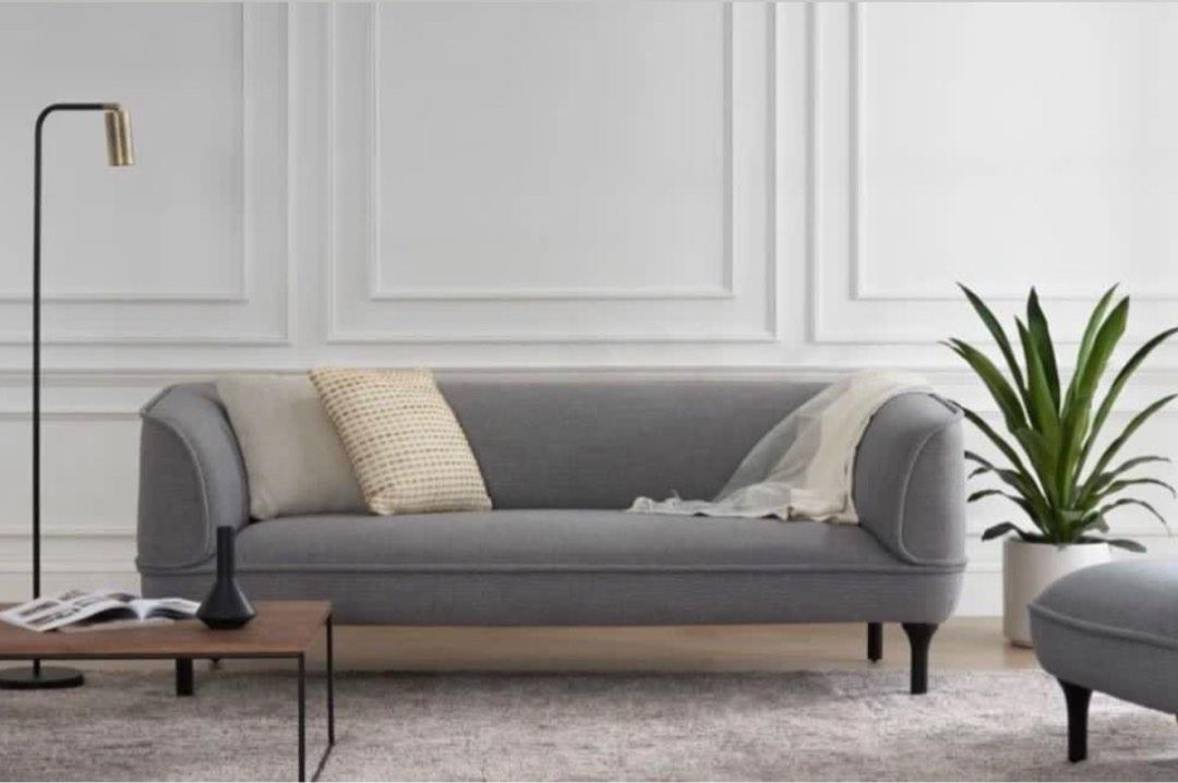 3 seater grey sofa, Furniture & Home Living, Furniture, Sofas on Carousell