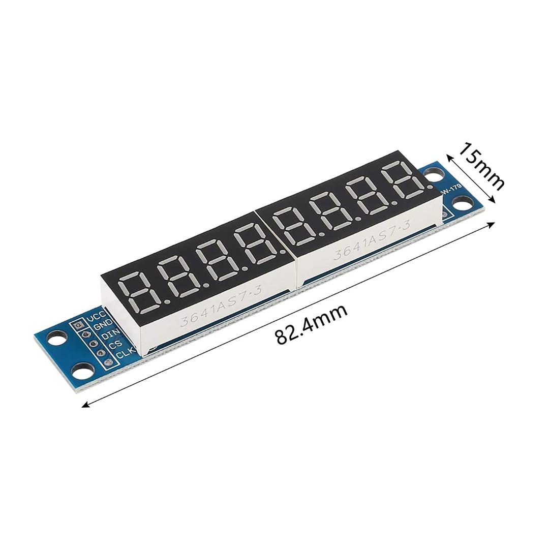 4Pcs MAX7219 8 Digit 7 Segment LED Tube Display Control Module for MCU ...