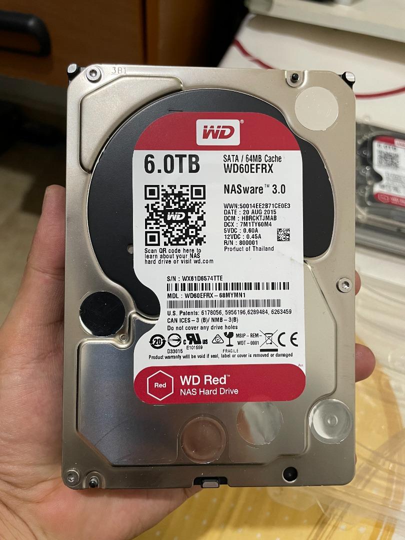 Western Digital – disque dur WD Red NAS, 1 to, 2 to, 4 to, 6 to, 8