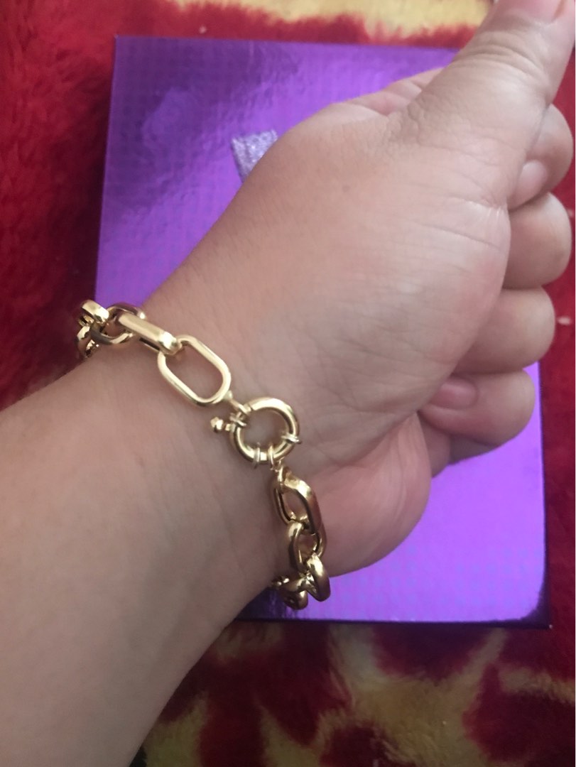 8.3grams 18K Gold bracelt 7.5", Women's Fashion, Jewelry & Organizers