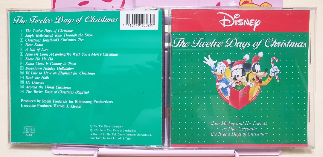迪士尼歡樂聖誕節 12天的聖誕節 Disney The Twelve Days of Christmas, 興趣及遊戲, 收藏品及紀念品