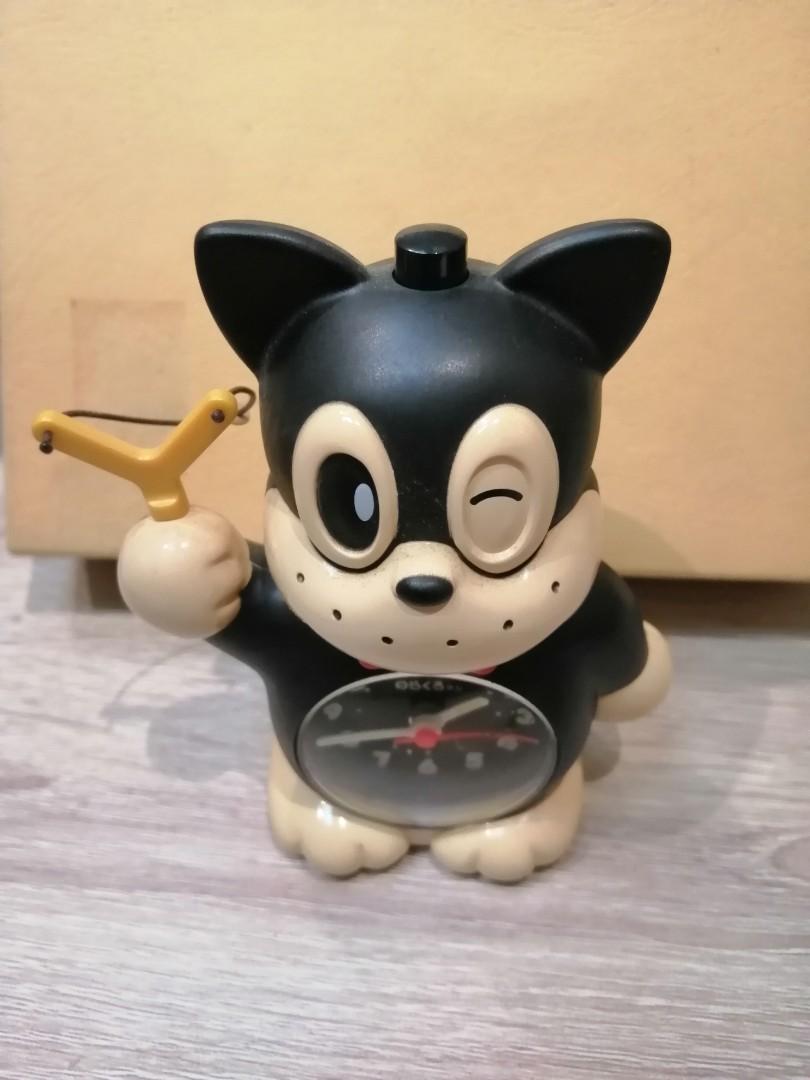 日本卡通公仔野狼犬人形時鐘 傢俬 家居 家居裝飾 時鐘 Carousell