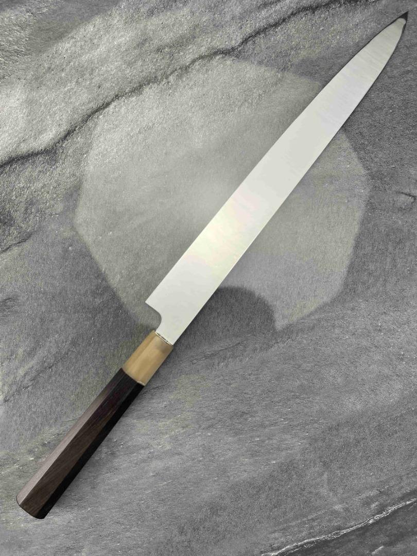 日本刀超薄柳葉刀厚度1.7mm至1.2mm 世界上最薄V金10號刺身刀非常珍貴白