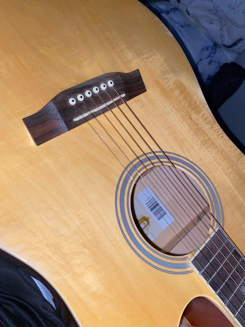 Acoustic Guitar [GUITAR BRIDGE LIFTING], Hobbies & Toys, Music & Media
