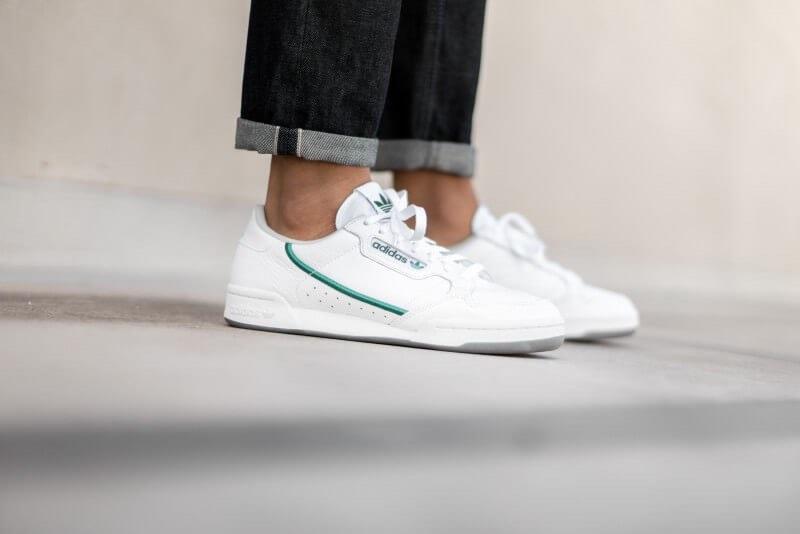 Adidas Continental 80 White Green Women s Fashion Footwear
