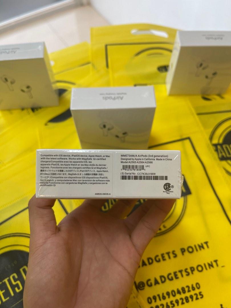 Airpods Gen 3 (Category: Earphones) located in Taytay. Submitted by rafael_ortiz (Listing ID 1189224246, Image 3). Description: AIRPODS GEN 3 ✅FREE SILICON CASE ✅FREE APPLE PAPER BAG ✨✨FOR ONLY ₱1,000✨✨ ☑️ HK Variant ☑️ Chang Name Ready ☑️ Voice quality/clarity ☑️ Pop up window animation ☑️ Proximity sensor ☑️ Siri enabled ☑️ 6D Quality bass sound ☑️ 2-3 hours talk time ☑️ 3-4 hours music time ☑️ Rain & Sweat Proof ☑️ 10meters bluetooth range ☑️ 