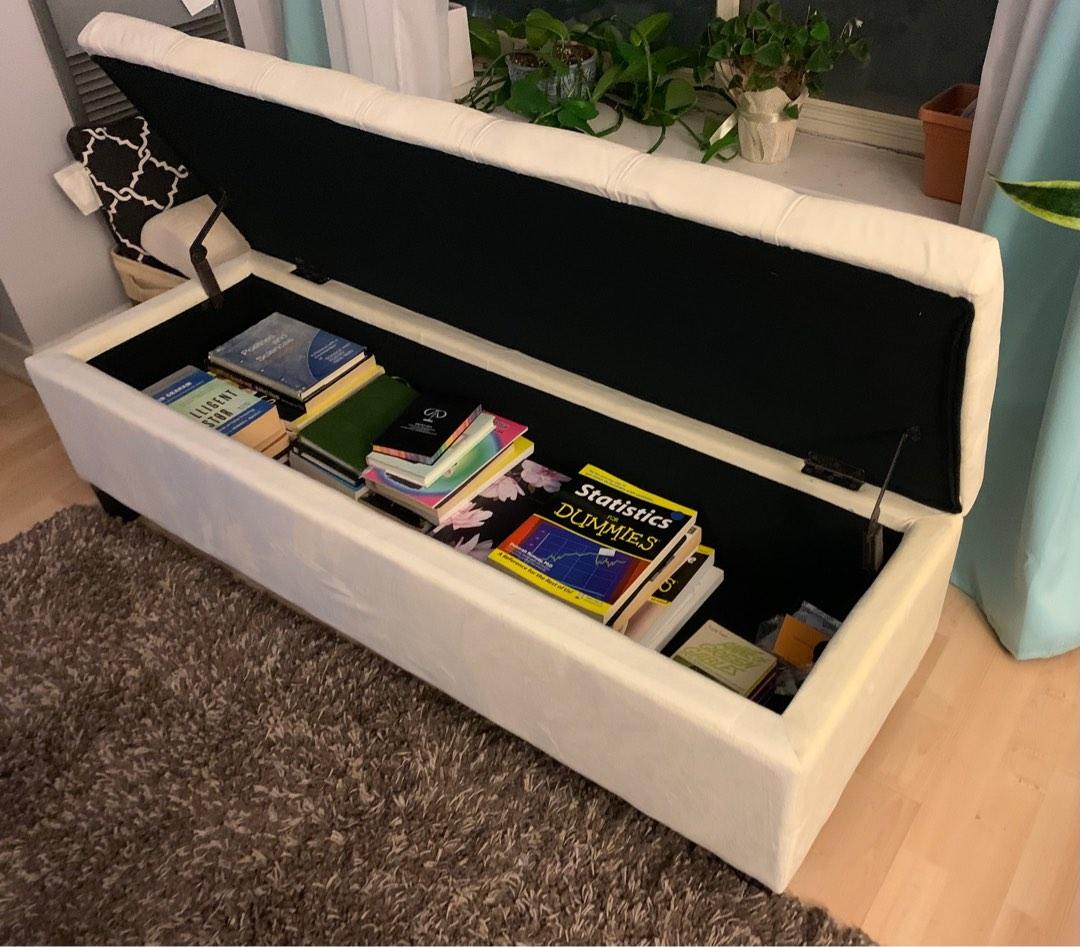 Amalfi upholstered flip top sales storage bench