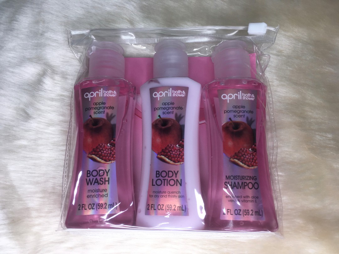 April Bath and Shower Trial Size Shampoo Cherry Blossom Scent Travel