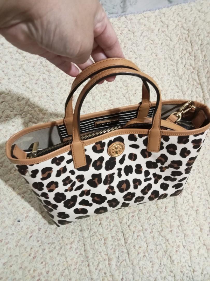 Tory burch clearance kerrington leopard tote