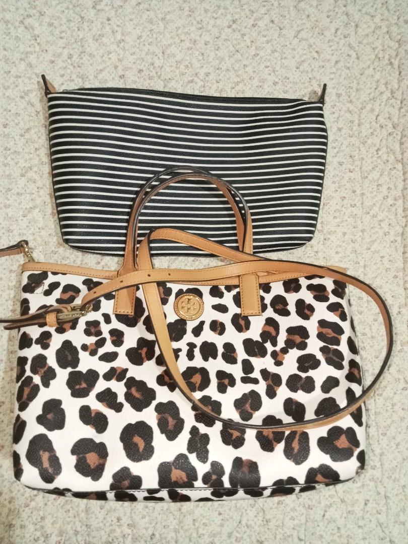 Marked Down Auth TORY BURCH Kerrington Leopard Tote