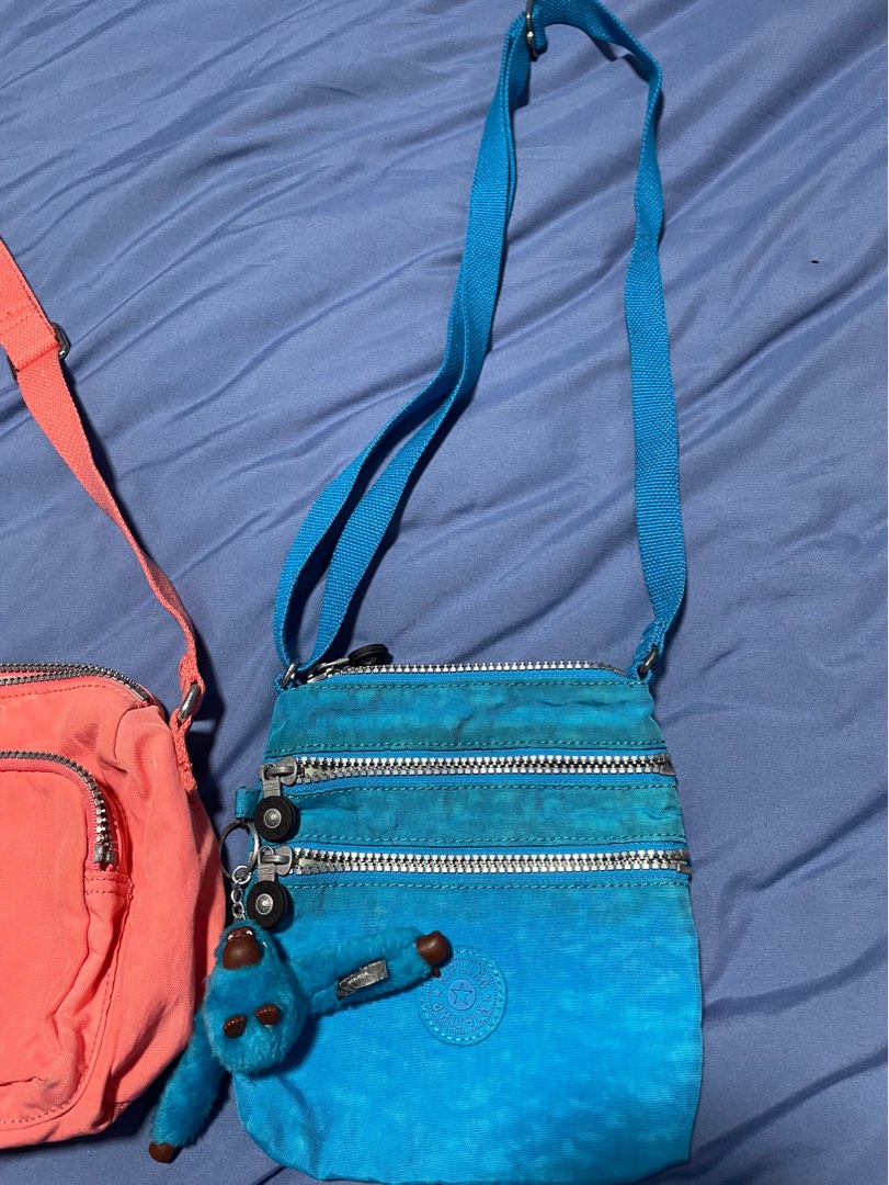 Authentic Kipling Sling Bag/Pouch (Peach SOLD), Women's Fashion, Bags