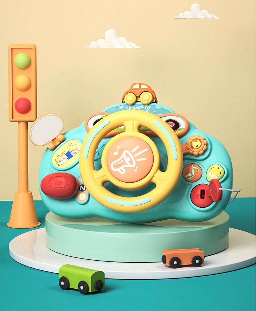 Baby Steering Wheel Stroller Toy , Babies & Kids, Infant Playtime on