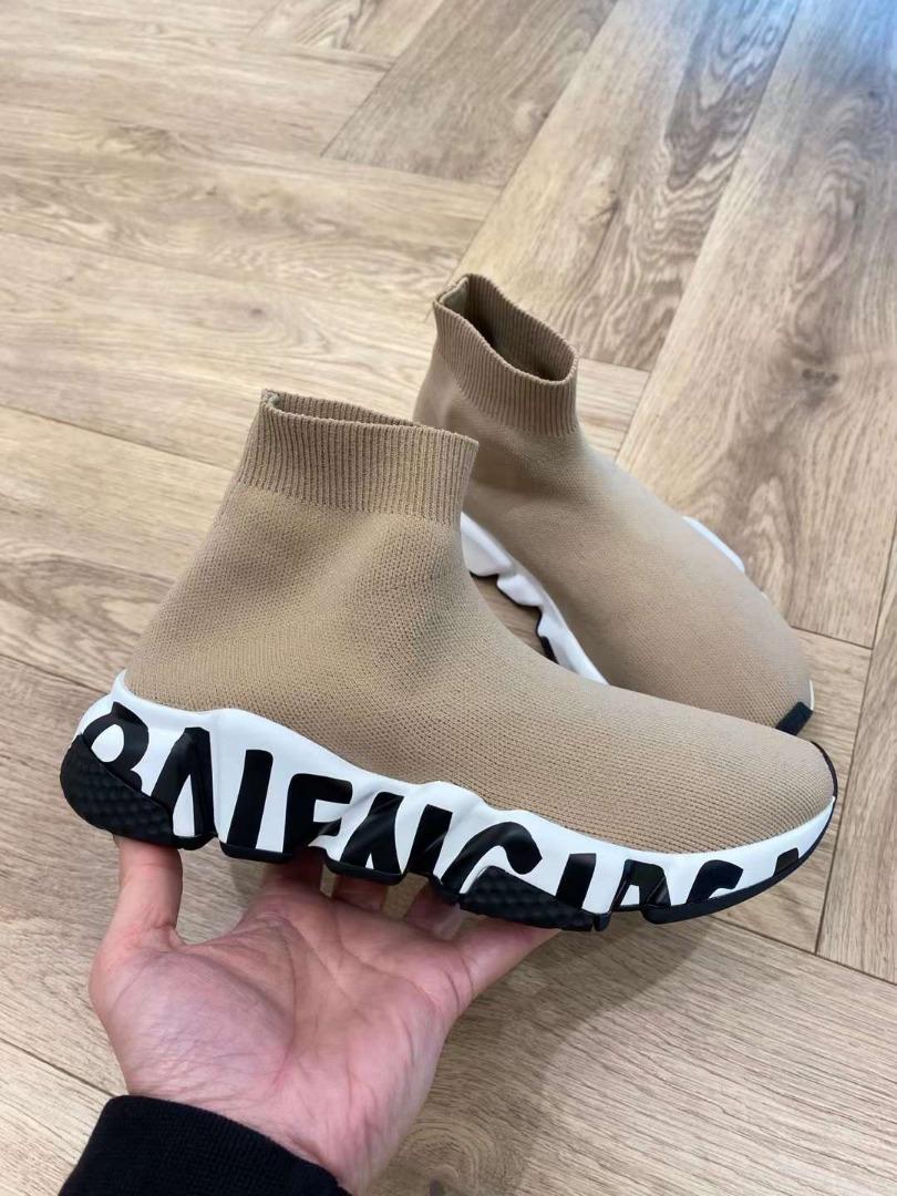 Balenciaga Speed Graffiti Sneakers for Women in Beige 605942 W2DB7 9791 35 36 37 38 Carousell