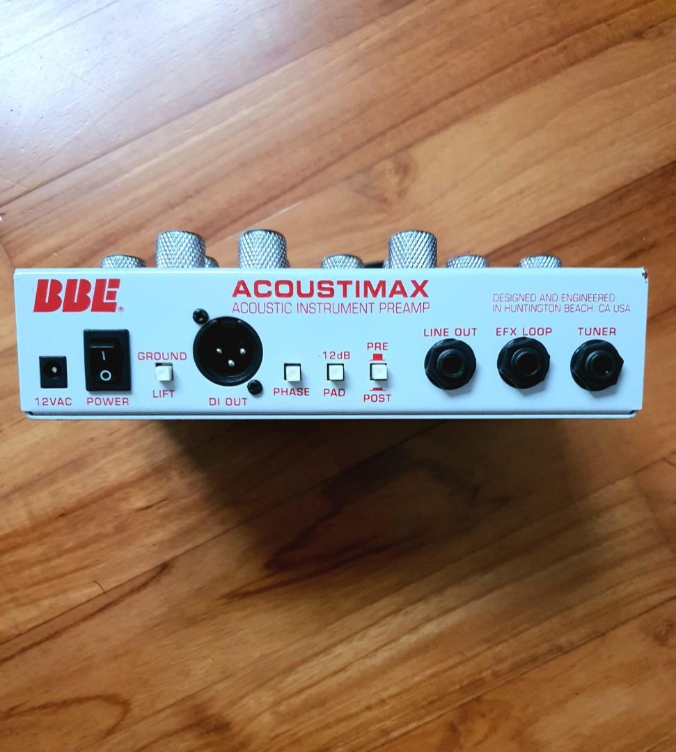 BBE Acoustimax Acoustic Guitar Preamp Effects, Hobbies & Toys, Music & Media, Music Accessories
