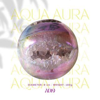 Big Iridescent Crystal Sphere (1 pc) | Jumbo Aqua Druzy Spheres
