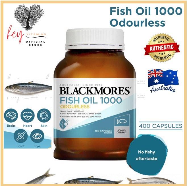 [AUTHENTIC400 Capsules] Blackmores Odourless Fish Oil 1000mg Omega3