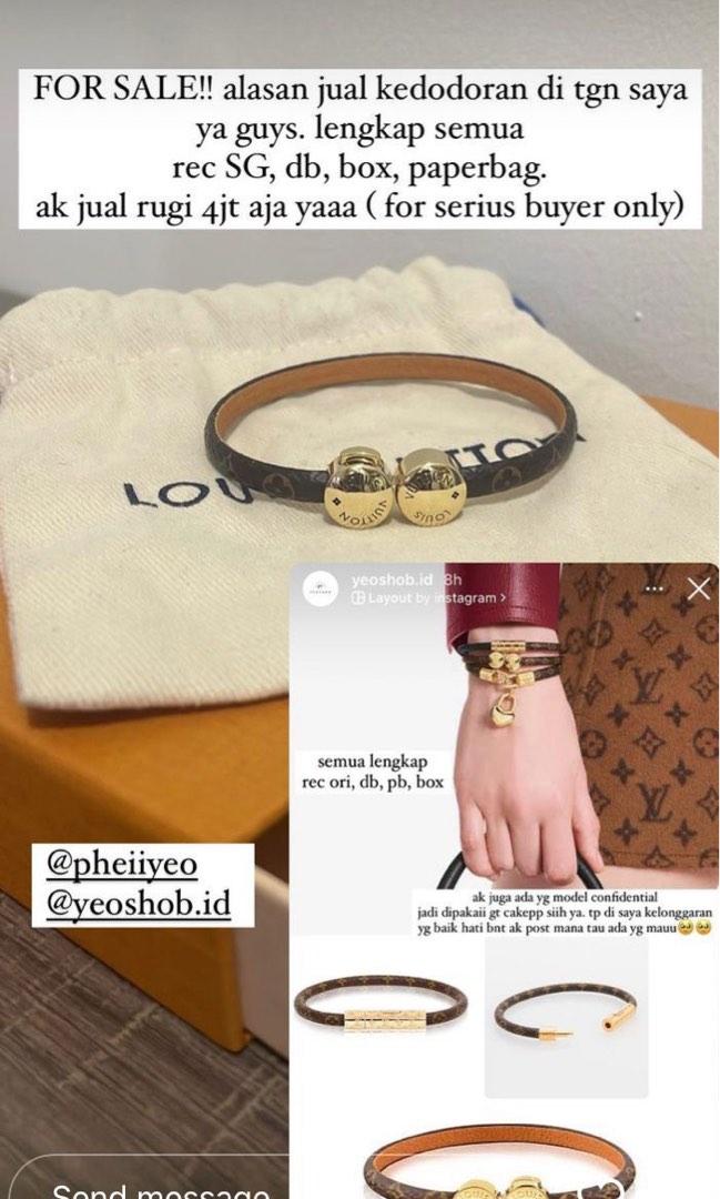 Lv bracelet silver, Barang Yang Dicari di Carousell