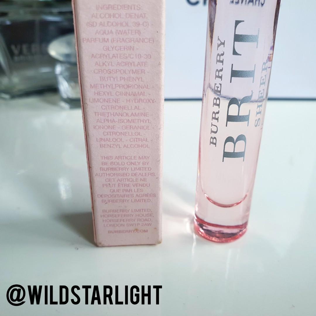 Burberry brit sheer roll on store
