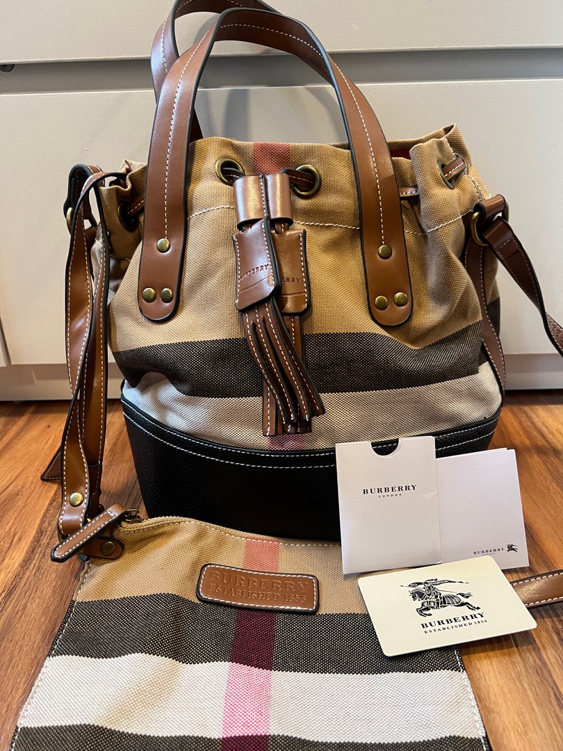 Burberry Heston Bucket Sling Shoulder Bag