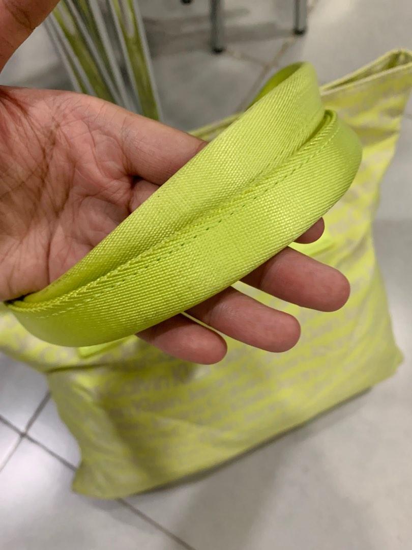 Calvin Klein Bag Reflective Neon Green, Luxury, Bags & Wallets on Carousell