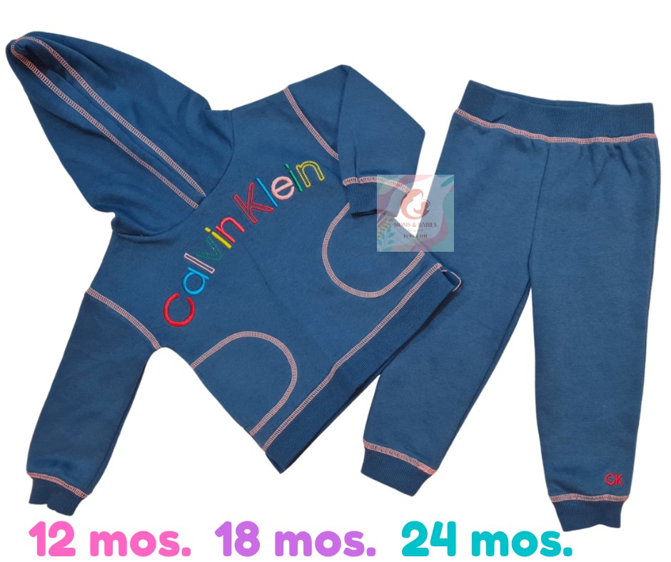 Calvin Klein Baby Unisex Jogging Suit In Army