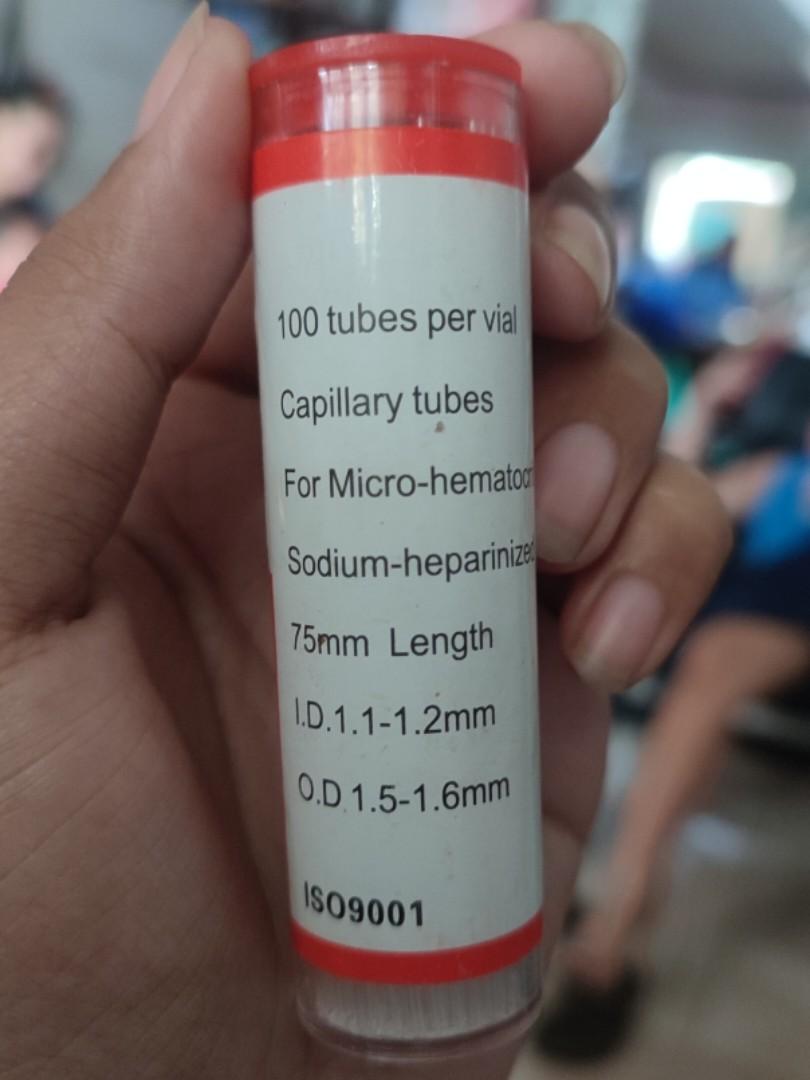Capillary Med Tech Capillary Tubes, Health & Nutrition, Medical Supplies & Tools on Carousell