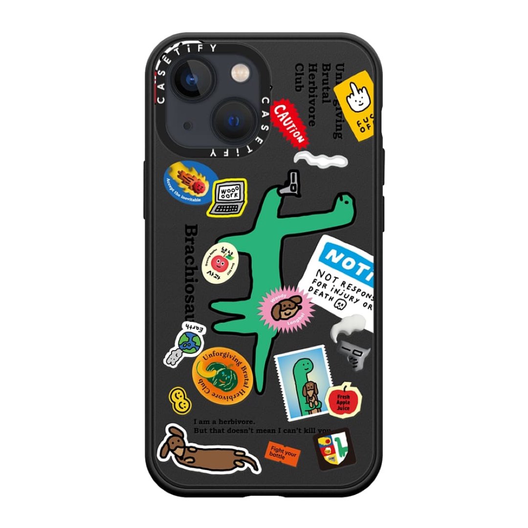 Casetify Joguman Brachiosaurus Sticker Case for Iphone 13 Mini, Mobile