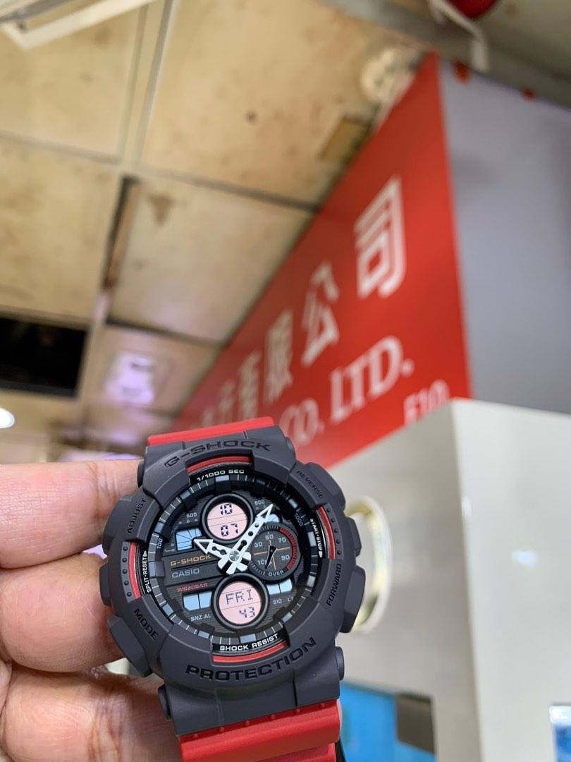 CASIO GA140 SERIES ANALOG DIGITAL G SHOCK GA 140 4ADR GA140 4ADR