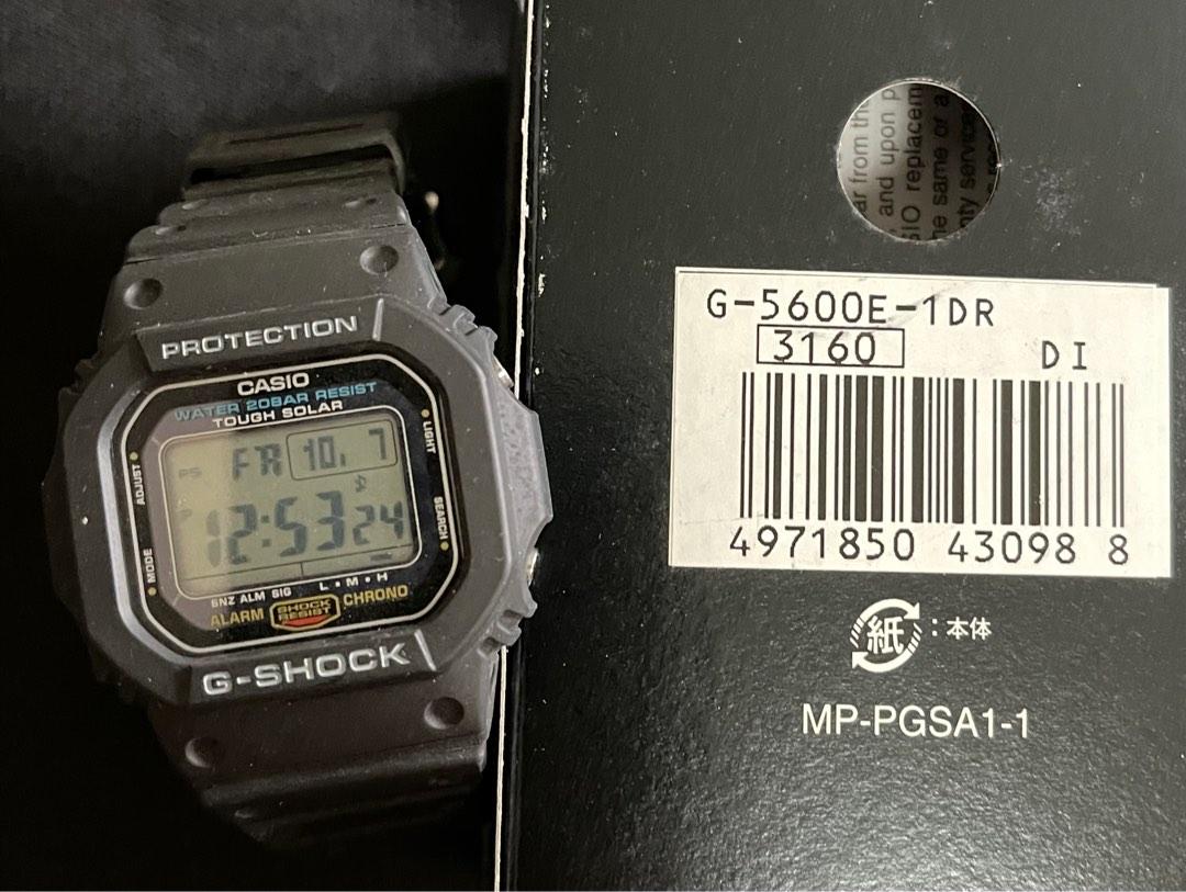 Casio G Shock G5600E 1DR Men s Fashion Watches Accessories Watches on Carousell