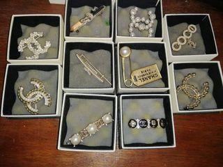 Chanel brooch and earrings 6500 each