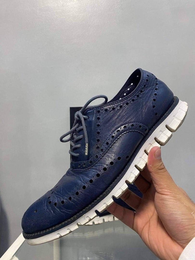 Cole haan zerogrand wingtip oxford blue new arrivals