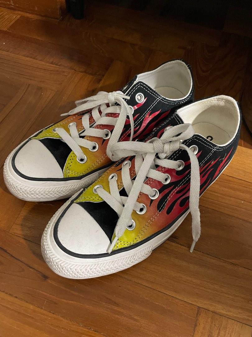 Chuck best sale taylor flames