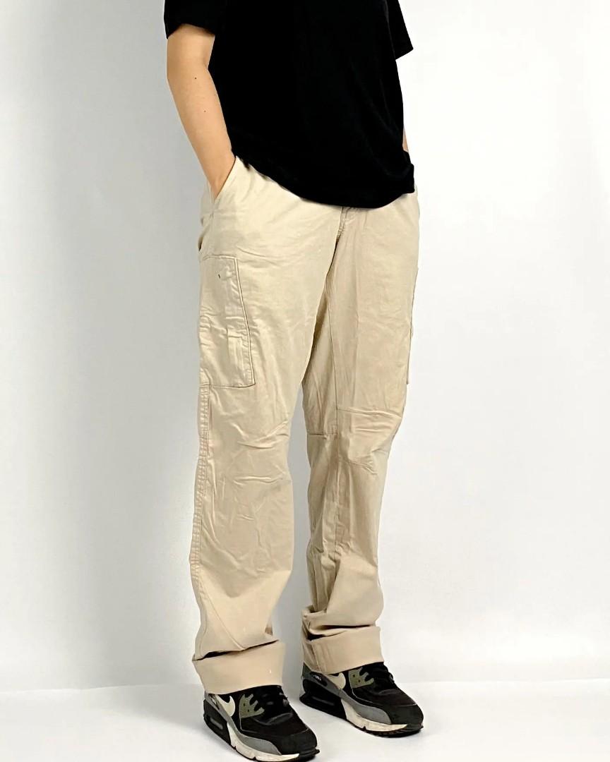 CP COMPANY CARGO PANTS BEIGE STRAIGHT FIT, Fesyen Pria, Pakaian , Bawahan di Carousell