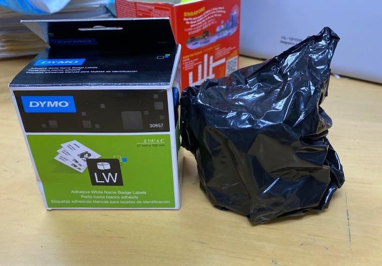 DYMO Printer Labels/HP Ink Cartridges 933XL/Lyreco Premium A3 Paper