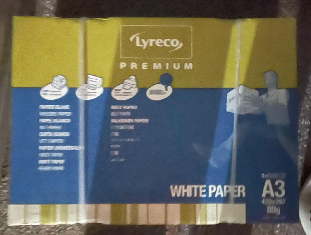 DYMO Printer Labels/HP Ink Cartridges 933XL/Lyreco Premium A3 Paper