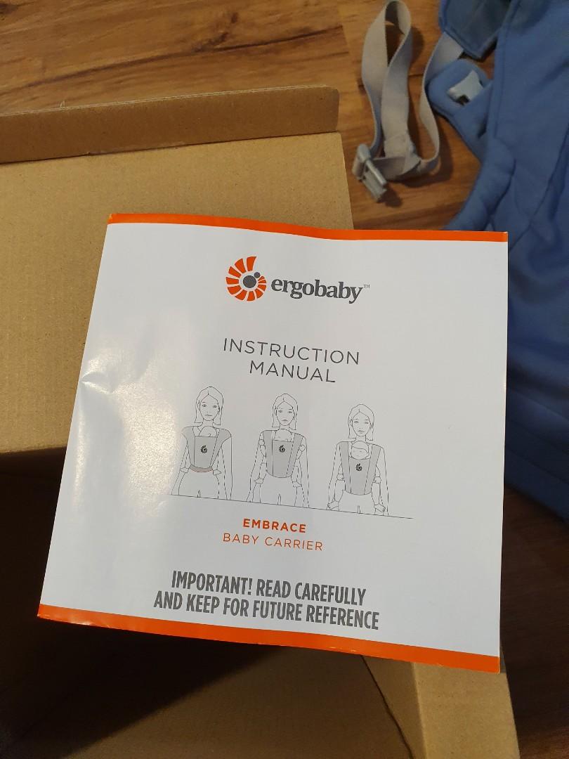 Ergo store embrace instructions