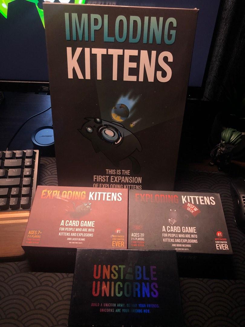 Exploding Kittens Card Game w/ Freebies, Hobbies & Toys, Toys & Games ...