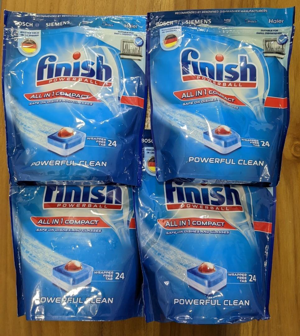 Finish Compact Dishwasher Tablets (11g) x 24 tablets, Furniture & Home