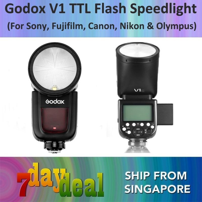 Flash Godox V1 para (Canon / Nikon / Sony)