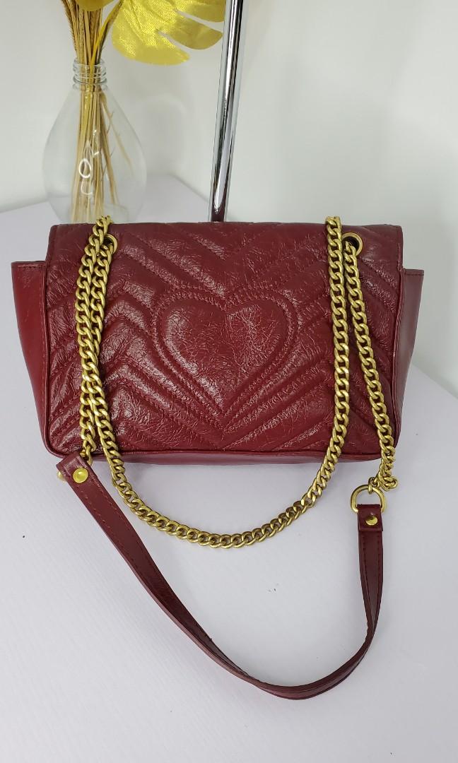 Gucci marmont vintage in burgundy