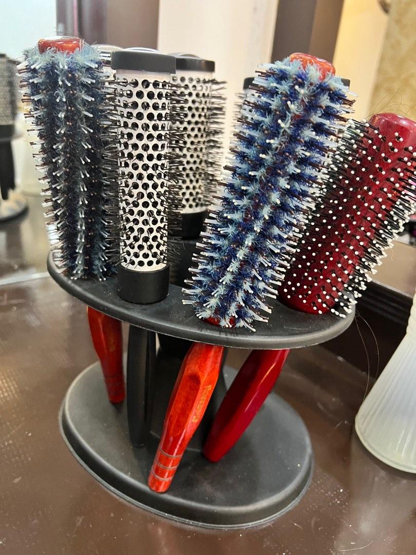 Hair Brush Holder and 8 brushes, Beauty & Personal Care, Hair on Carousell