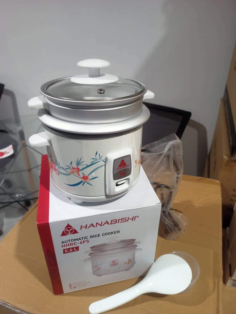 Hanabishi 0.6L Automatic Rice Cooker With Steamer HHRC6FS, Furniture