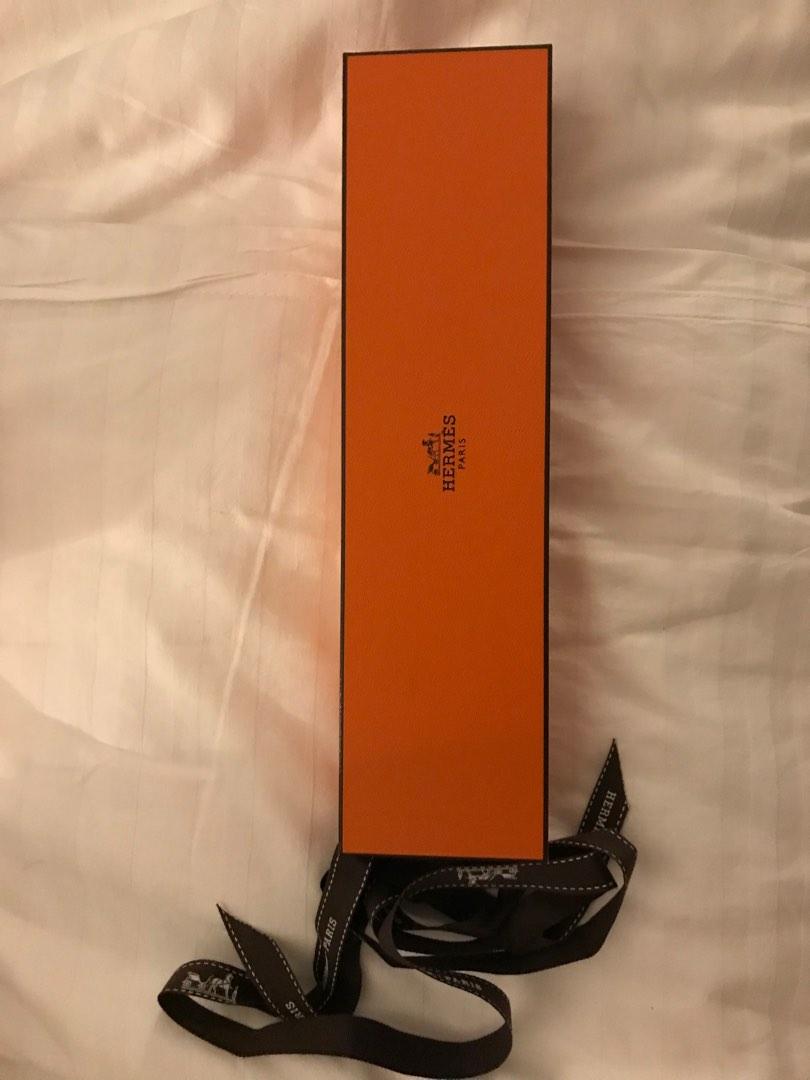 Hermes bracelet box (with ribbon & paper bag), Luxury, Accessories on