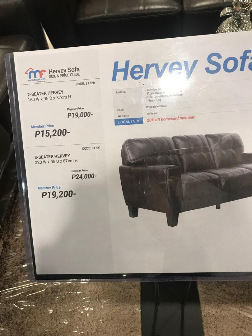 VERY RUSH Hervey 3 seater sofa by Mandaue Foam, Furniture & Home Living, Furniture, Sofas on