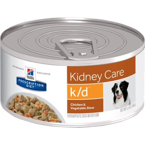 Hills dog food K/D kidney renal canned 156grams 5.5 ounces prescription