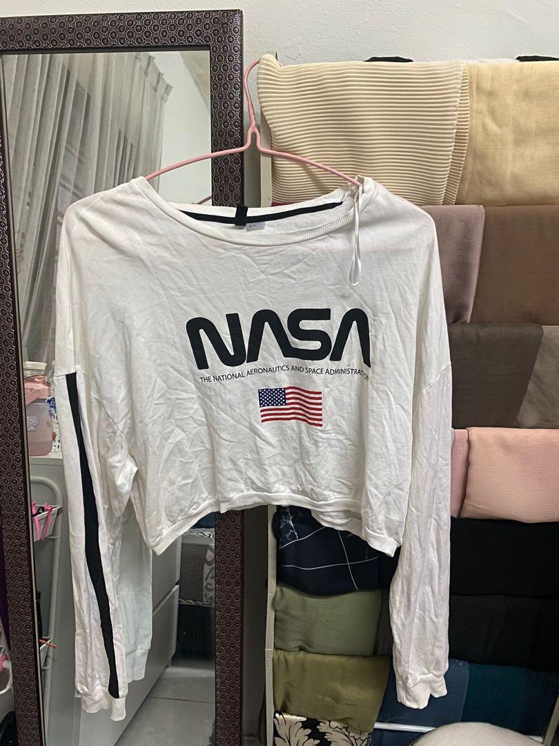 H M nasa crop top Women s Fashion Tops Other Tops on Carousell
