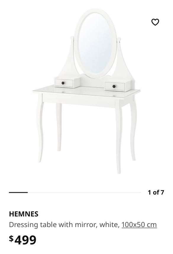 Ikea dressing table, Furniture & Home Living, Furniture, Tables & Sets